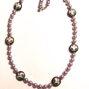 Purple Pearl Necklace
